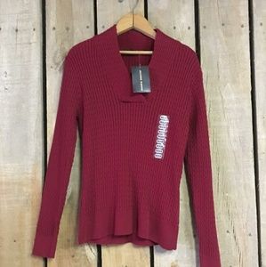 Jeanne Pierre -NWT Maroon Sweater Sz. Med